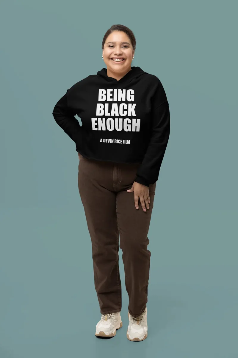 Being Black Enough Crop Hoodie image 7