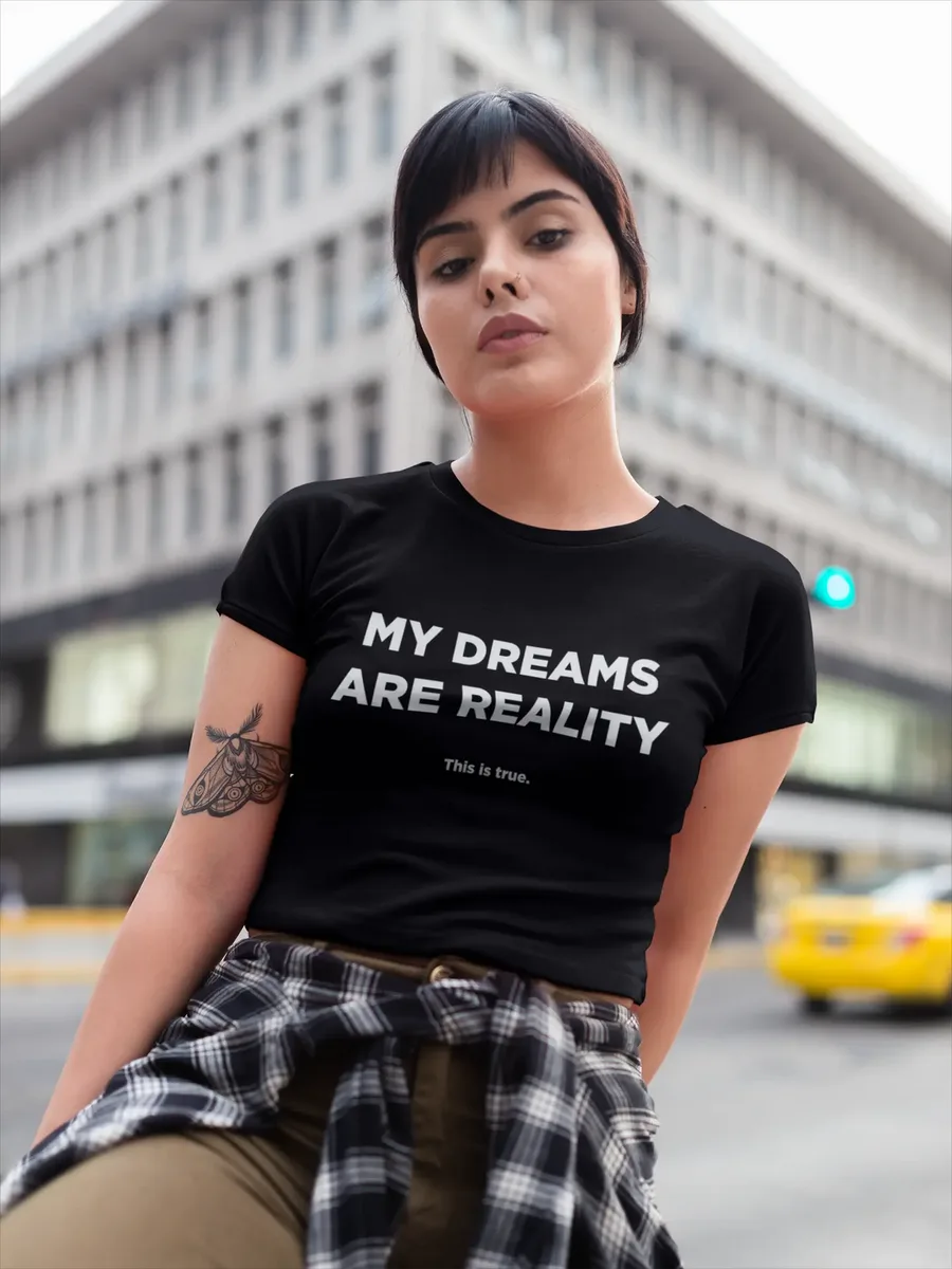 Dreams Into Reality Premium Women's T-shirt image 3
