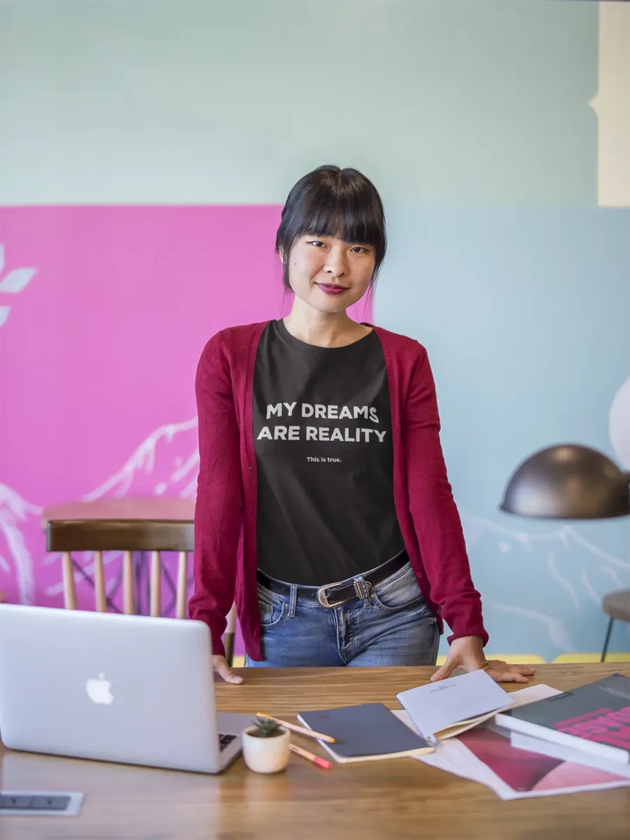 Dreams Into Reality Premium Women's T-shirt image 5
