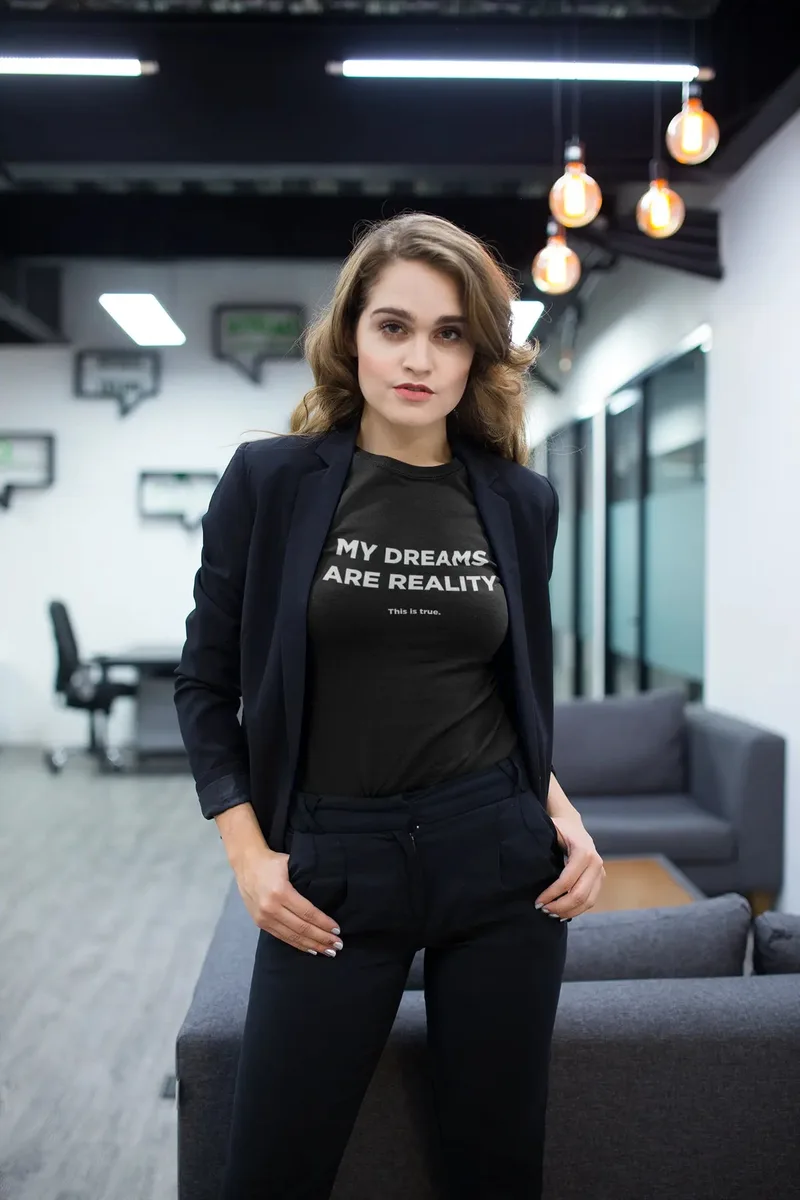 Dreams Into Reality Premium Women's T-shirt image 8